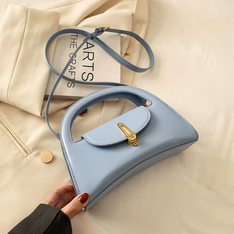 Back To College Deanwangkt Small PU Leather Crossbody Sling Bag Summer Trendy Women's Designer Handbag Cute Tote Luxury Shoulder Bags Short Handle - Deanwangkt