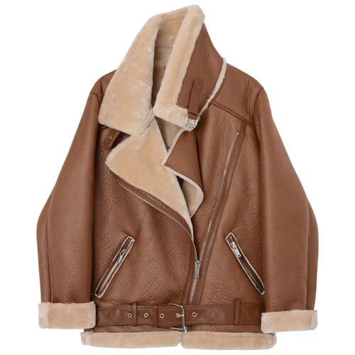 Black Friday Sales Winter Coats Women Thick Faux Leather Fur Sheepskin Coat Female Fur Leather Jacket Aviator Jacket Casaco Feminino - Deanwangkt