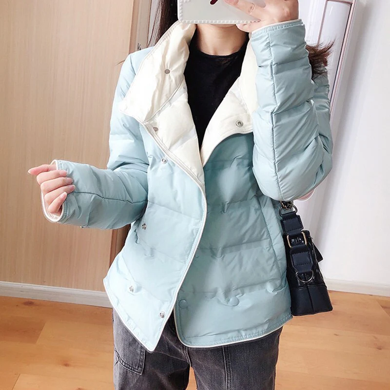 Black Friday Sales New Autumn Winter Women Ultra Light Short Down Coat 90% White Duck Down Jacket Female Puffer Parka Lady Warm Outwear - Deanwangkt