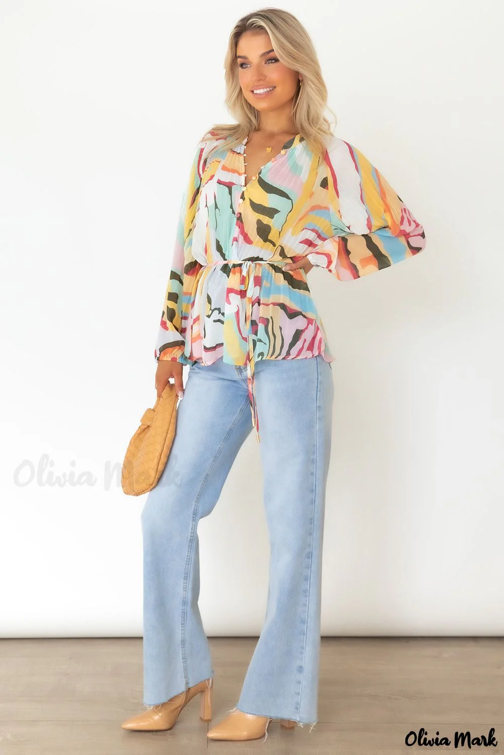 Deanwangkt - Multicolor Crinkle Long Sleeve Tropical Fish Skin Shirt - Deanwangkt