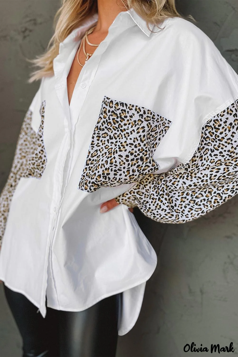 Deanwangkt - Patchwork Drop Shoulder Long Sleeve Shirt - Deanwangkt