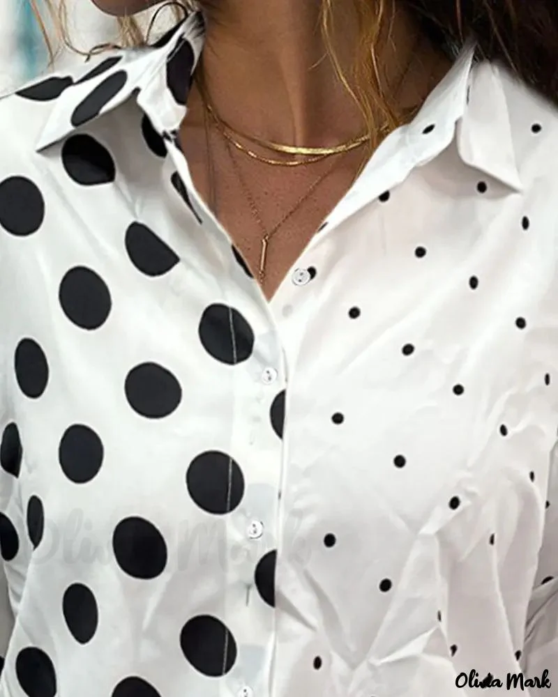 Deanwangkt - Polka Dot Long Sleeve Shirt - Deanwangkt