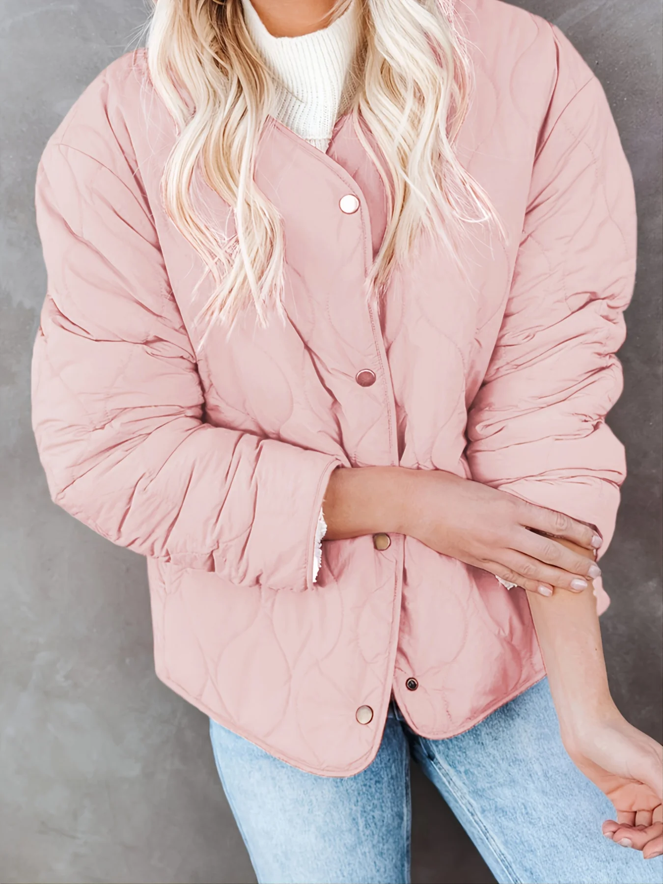 Women's Outerwear Solid Pocket Padded Coat - Deanwangkt