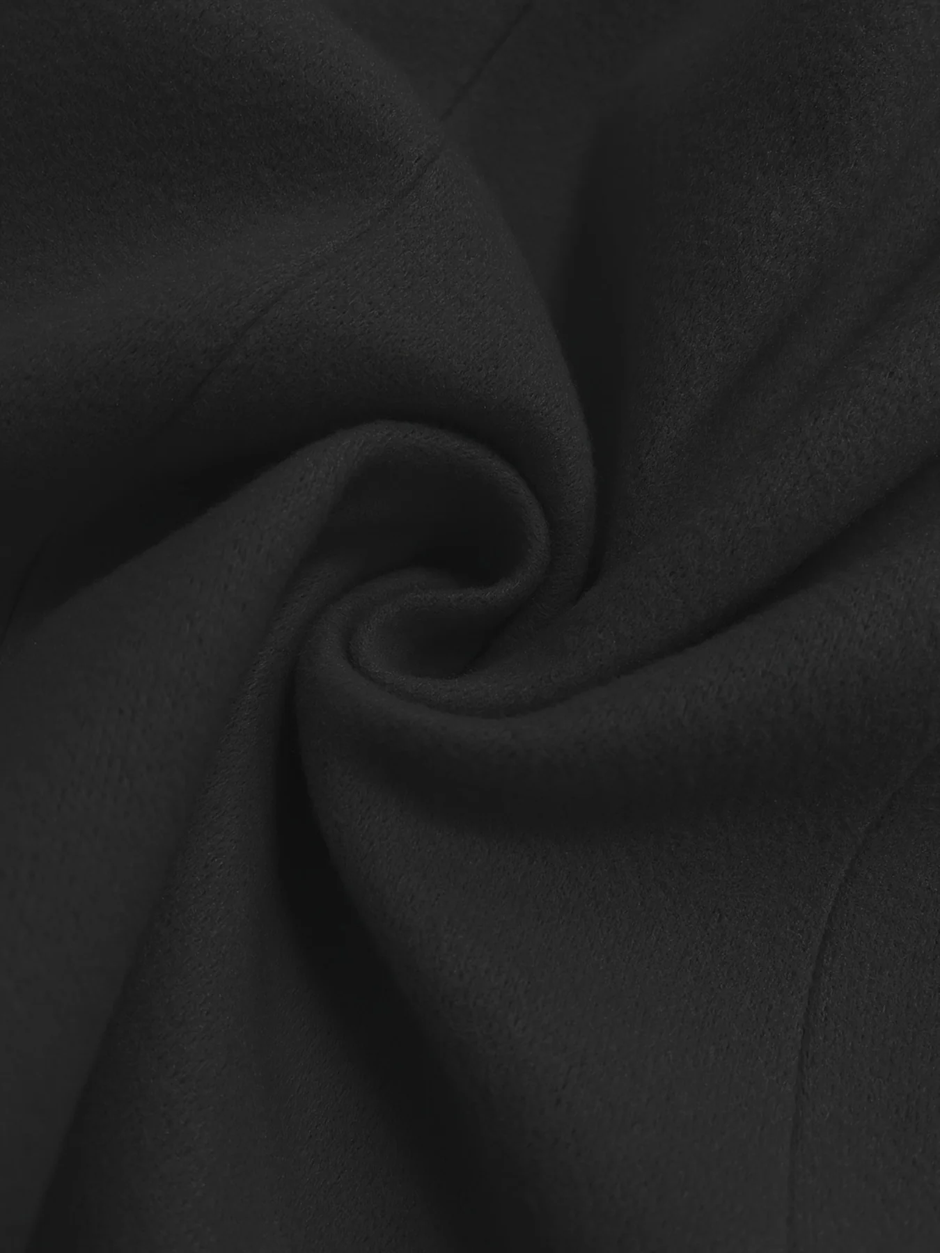 deanwangkt-1  Plus Size Elegant Coat, Women's Plus Solid Long Sleeve Double Breast Button Lapel Collar Woolen Longline Coat With Flap Pockets - Deanwangkt