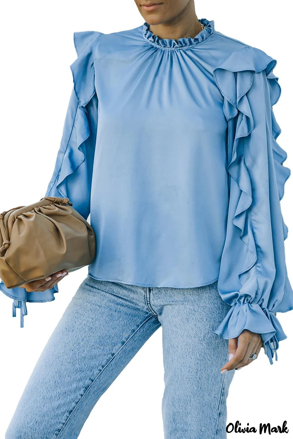 Deanwangkt - Long Sleeve Ruffled Blouse - Deanwangkt