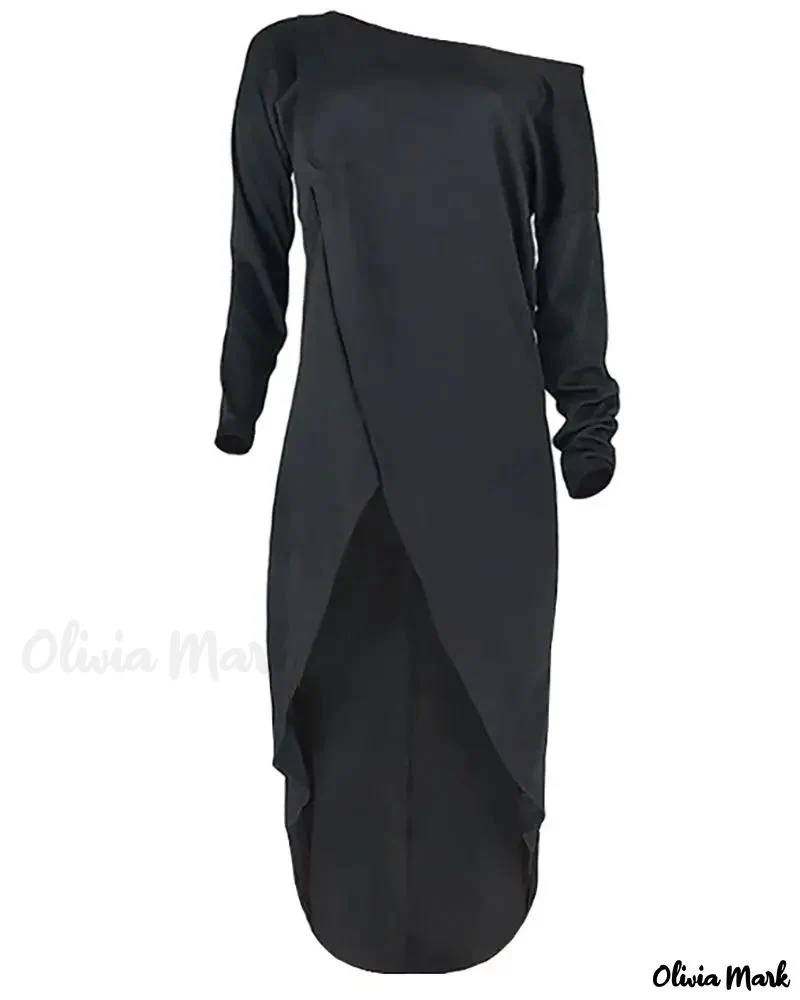 Deanwangkt - Long Sleeve Asymmetric Hem Top - Deanwangkt