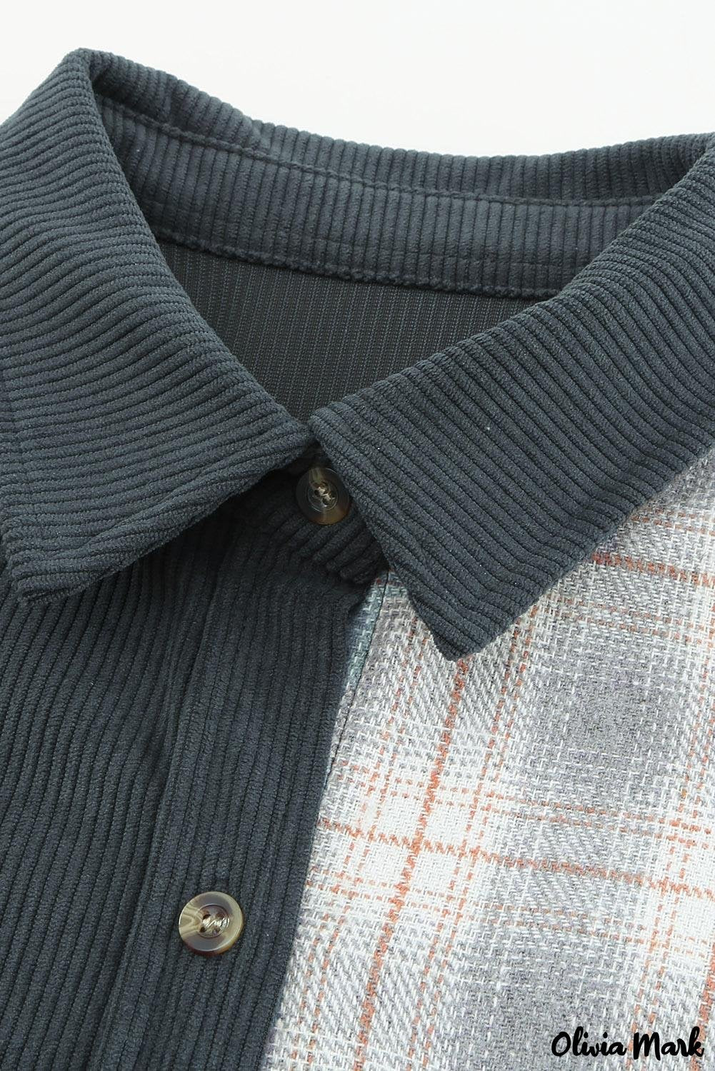 Deanwangkt - Oversized button-up shirt in checked corduroy - Deanwangkt