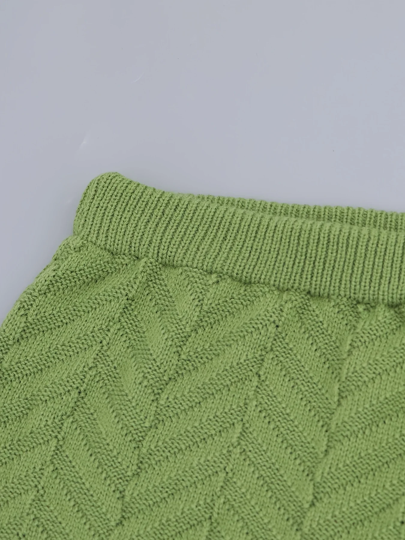 deanwangkt-1  Solid Textured High Waist Knitted Skirt, Elegant Maxi Skirt For Fall & Winter, Women's Clothing - Deanwangkt