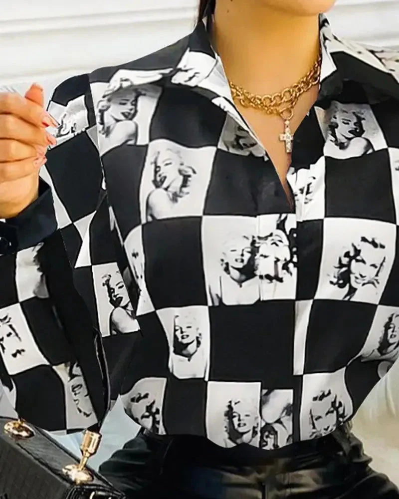 Deanwangkt - Check Print Puff Sleeve Shirt - Deanwangkt