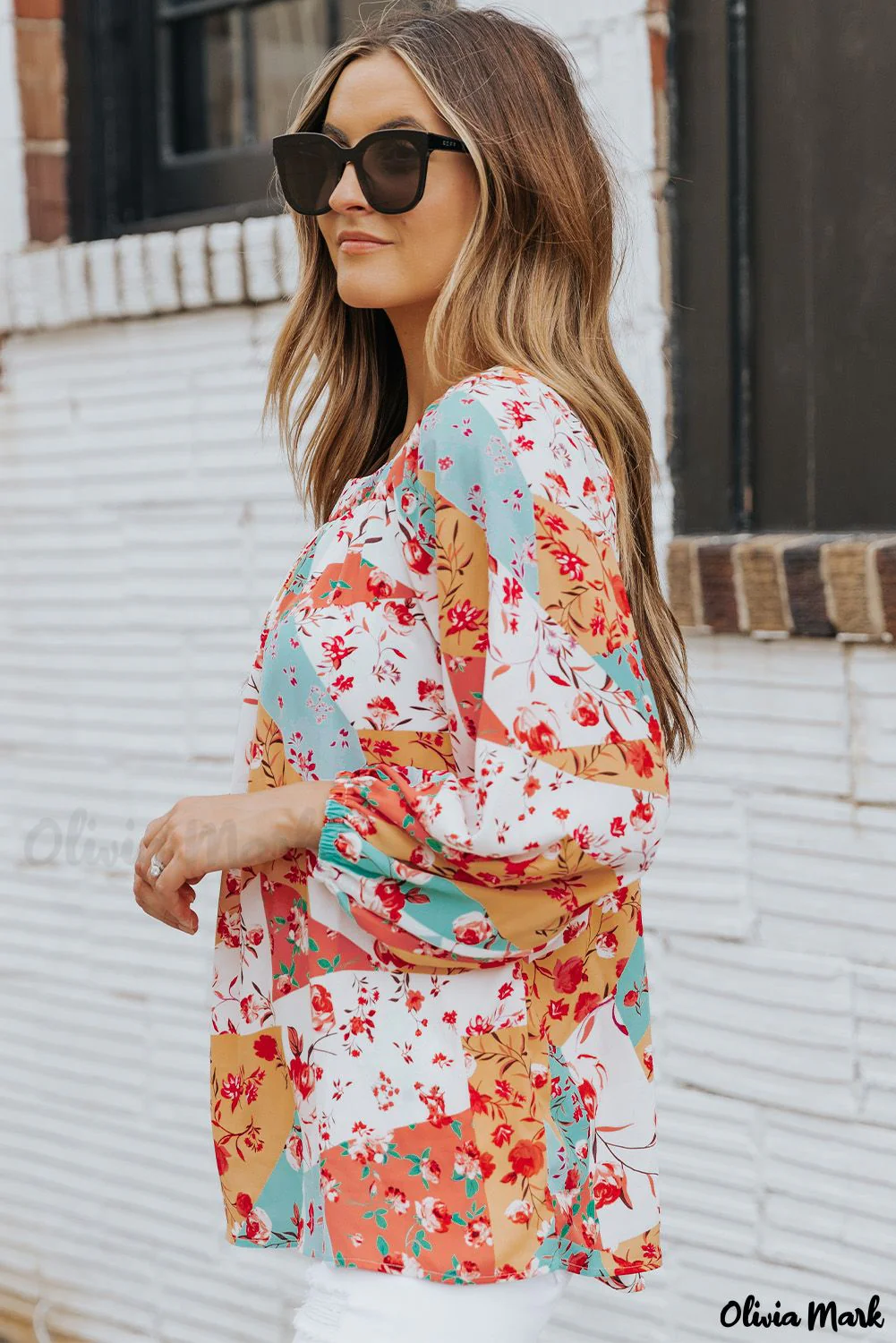 Deanwangkt - Palettes Multicolor Floral Print Blouse - Deanwangkt