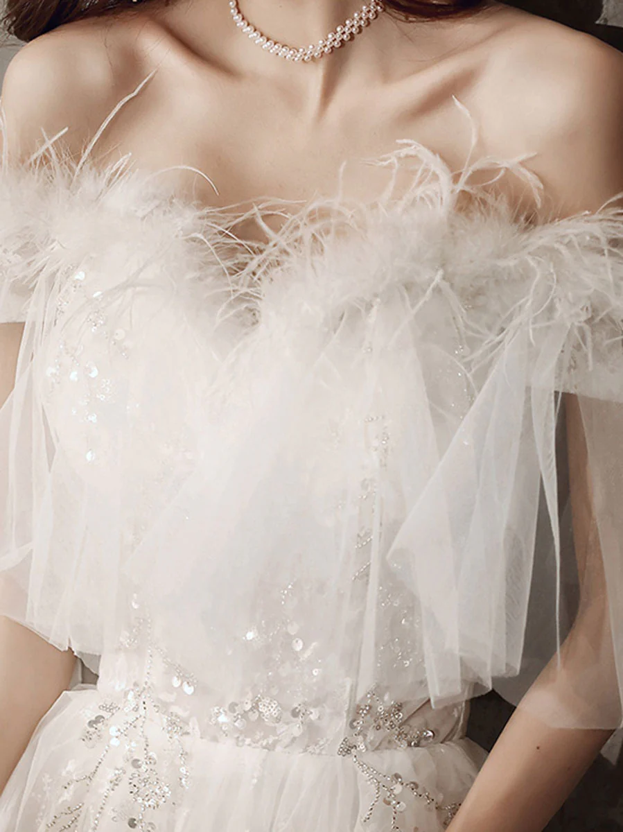Unique Sweetheart Neck A line Long Prom Dress, Lace Long Formal Graduation Evening Dresses - Deanwangkt
