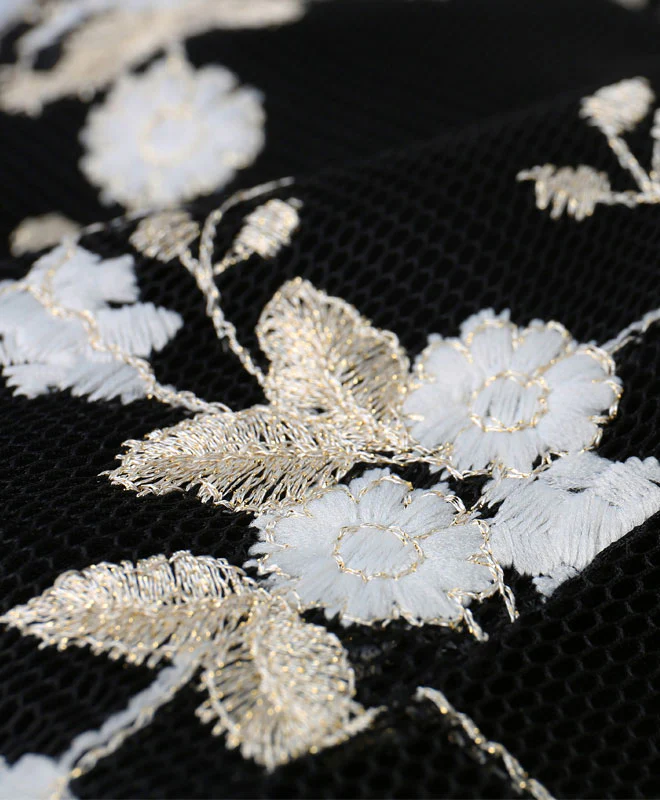 Black V Neck Lace Short Prom Dress, High Low Evening Dress - Deanwangkt