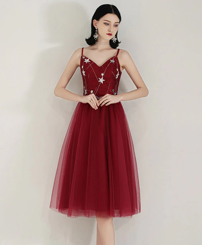 Simple Sweetheart Tulle Prom Dress, Tulle Homecoming Dress - Deanwangkt