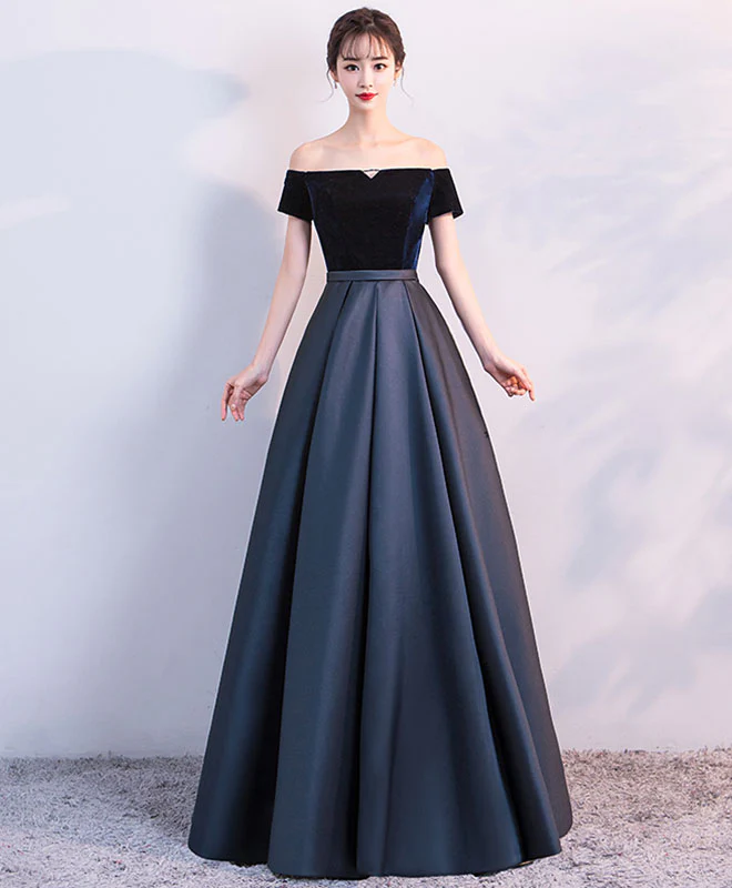 Simple Satin Long Prom Dress, Long Formal Dress - Deanwangkt