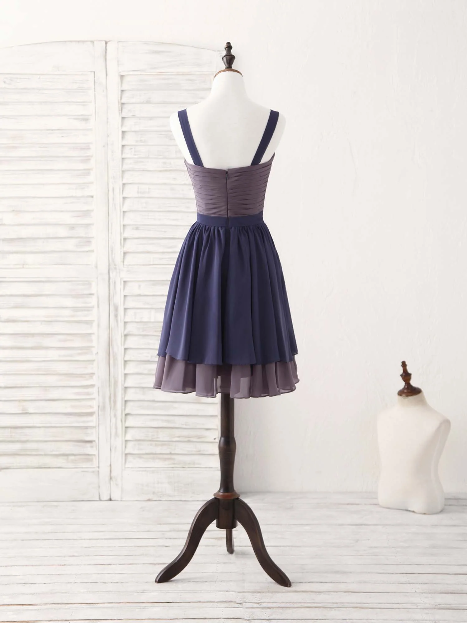 Simple Sweetheart Chiffon Short Prom Dress, Homecoming Dress - Deanwangkt