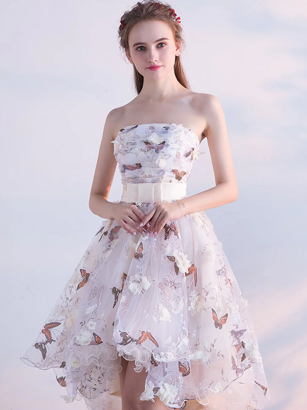 Unique Tulle Lace Short Prom Dress, Tulle Homecoming Dress - Deanwangkt