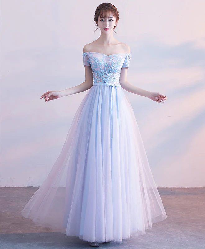 Cut Lace Tulle Long Prom Dress, Lace Evening Dress - Deanwangkt