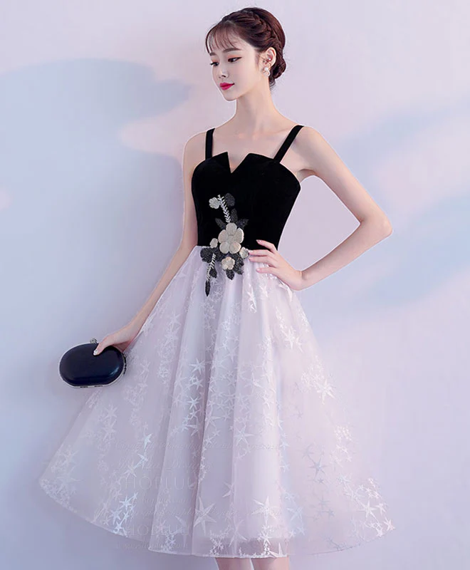 Cute Tulle Lace Short Prom Dress, Tulle Homecoming Dress - Deanwangkt
