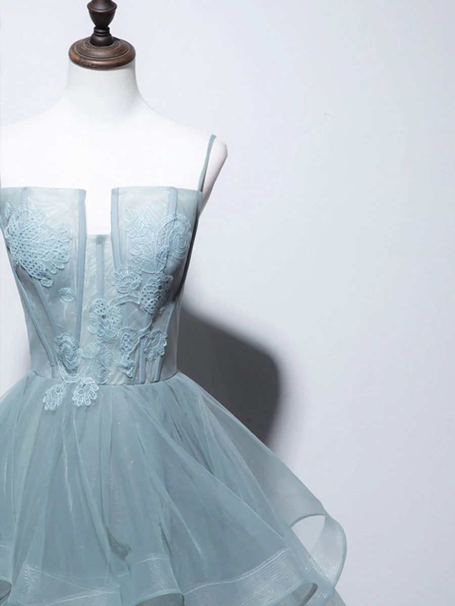 Green Long Prom Dresses, Green Formal Graduation Dresses With Lace - Deanwangkt