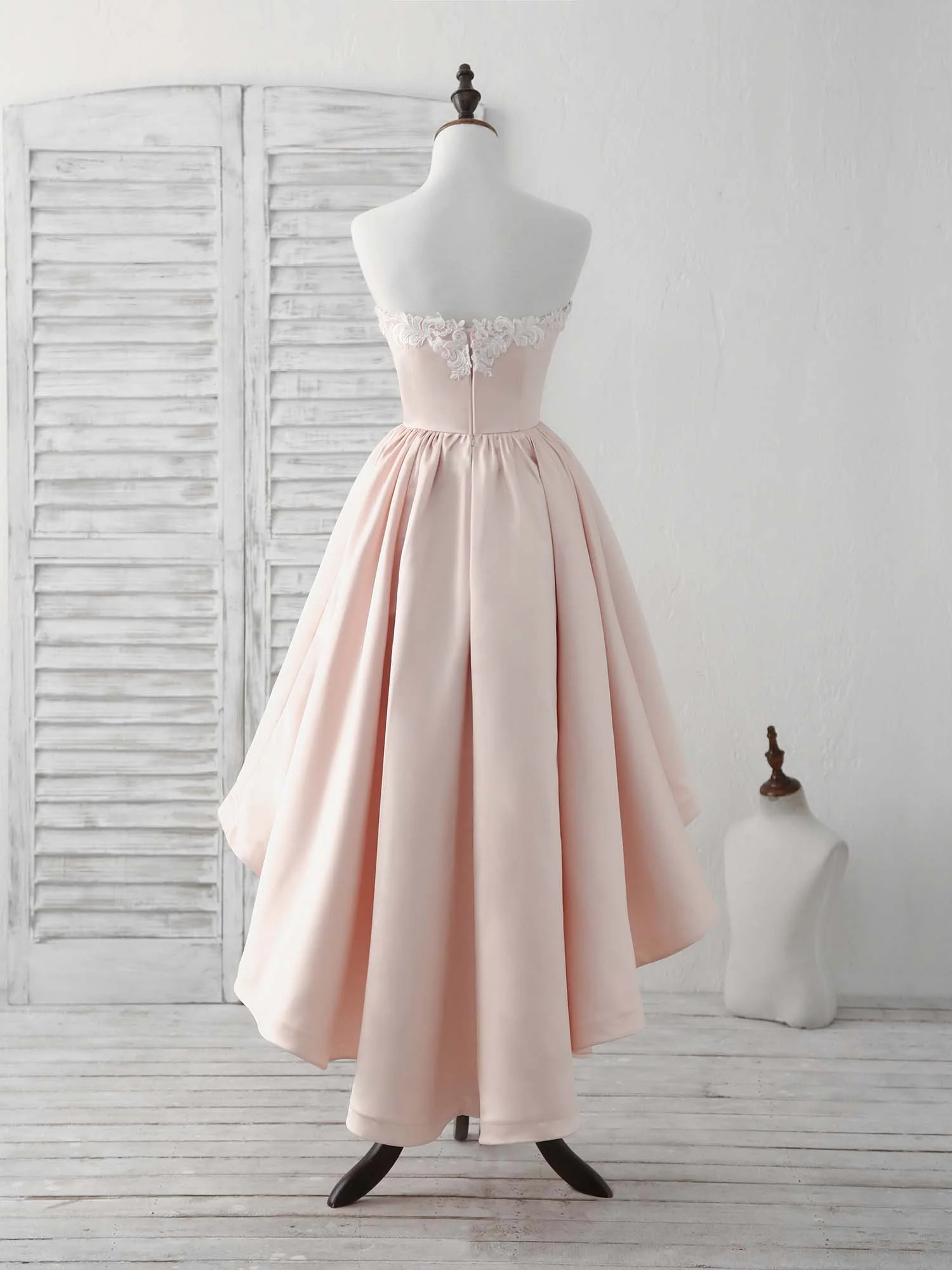 Pink Sweetheart Neck Short Prom Dress Pink Homecoming Dresses - Deanwangkt