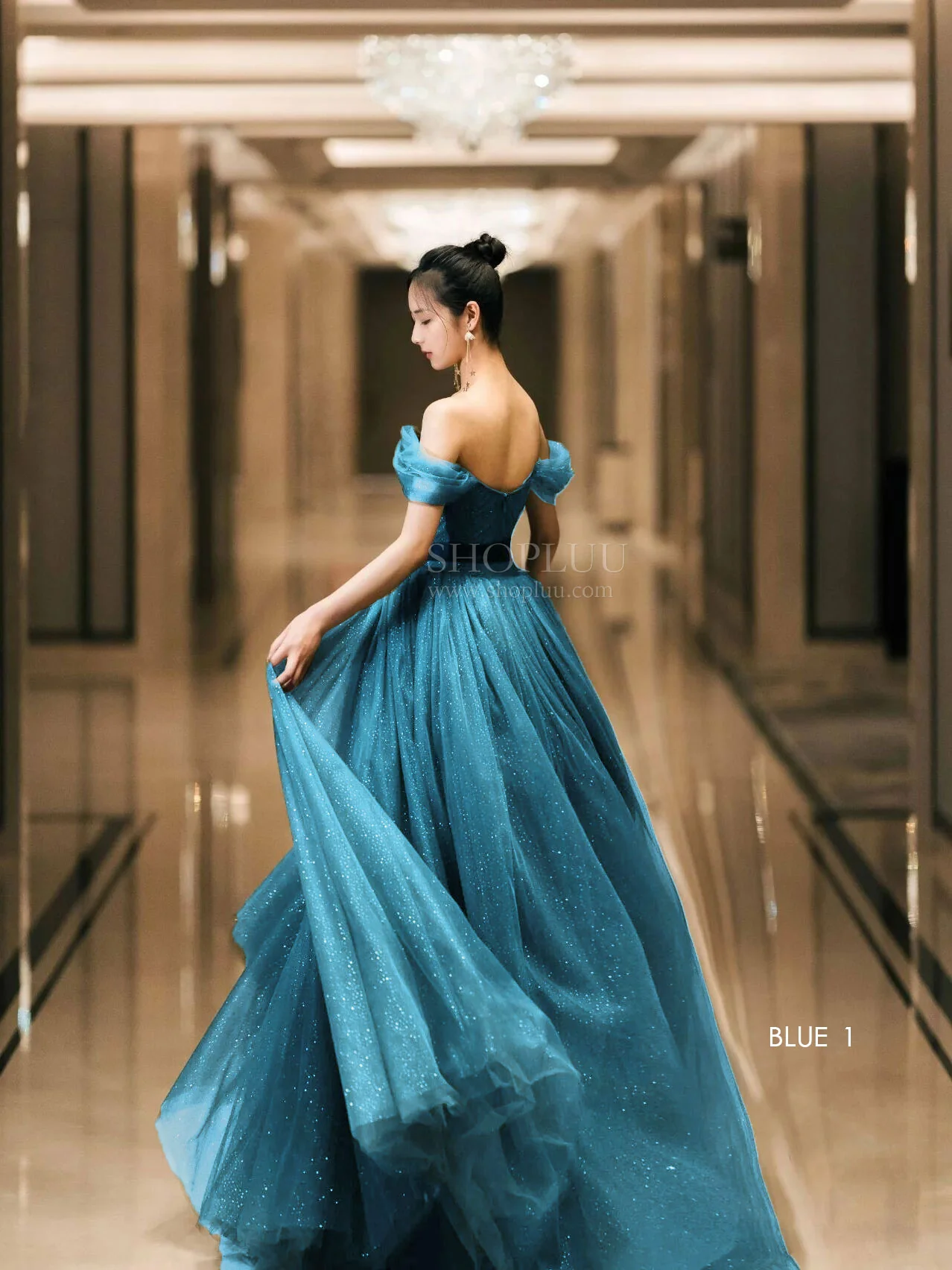 Elegant Sweetheart Neck Tulle Sequin Long Prom Dress, Backless Graduation Dresses - Deanwangkt