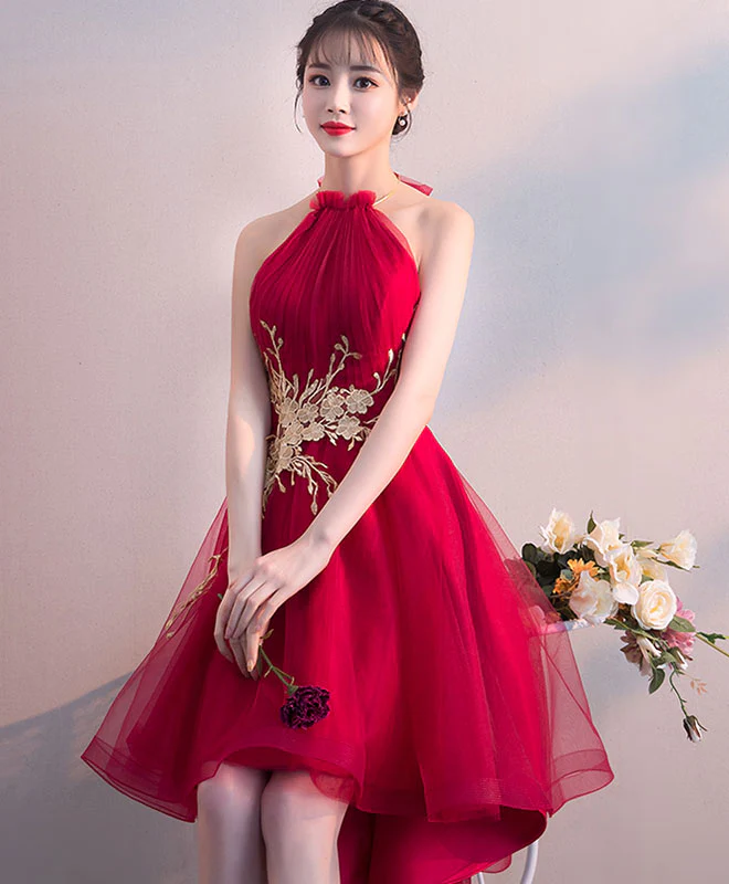 Cute Tulle Lace Applique Short Prom Dress, Homecoming Dress - Deanwangkt