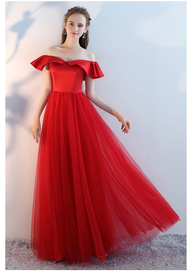 Black Long Prom Dress, Black Long Formal Evening Dress - Deanwangkt