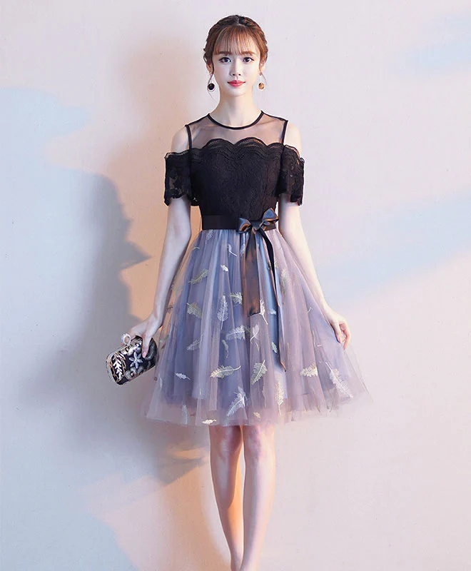 Cute Tulle Lace Short Prom Dress. Tulle Homecoming Dress - Deanwangkt