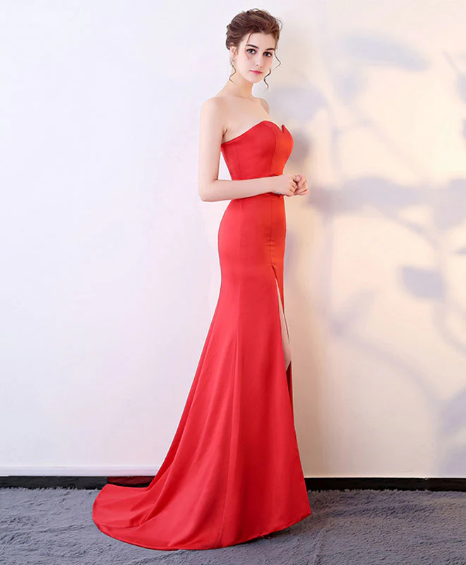 Mermaid Sweetheart Neck Long Prom Dress, Evening Dress - Deanwangkt