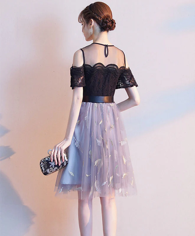 Cute Tulle Lace Short Prom Dress. Tulle Homecoming Dress - Deanwangkt