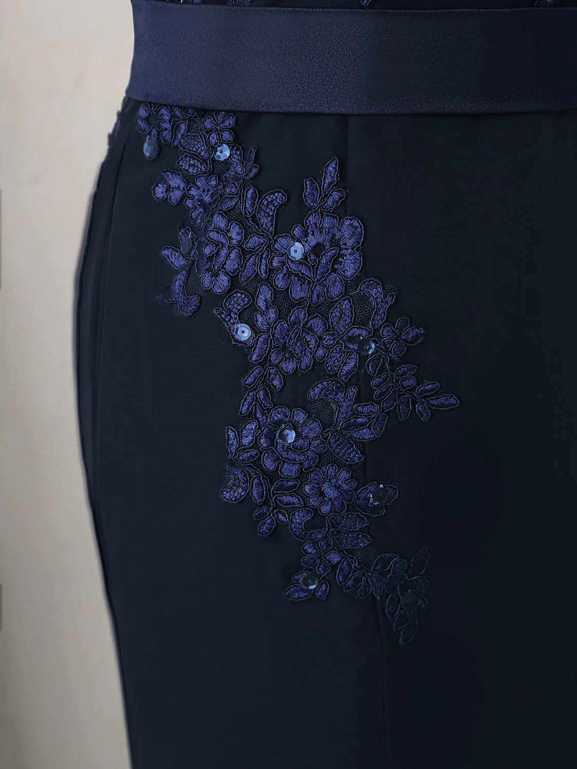 Dark Blue Sweetheart Mermaid Long Prom Dress, Dark Blue Evening Dress - Deanwangkt