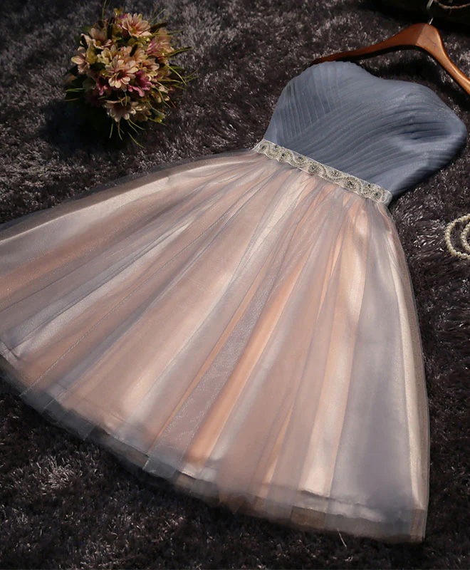 Cute A Line Sweetheart Neck Short Prom Dress, Homecoming Dresses - Deanwangkt