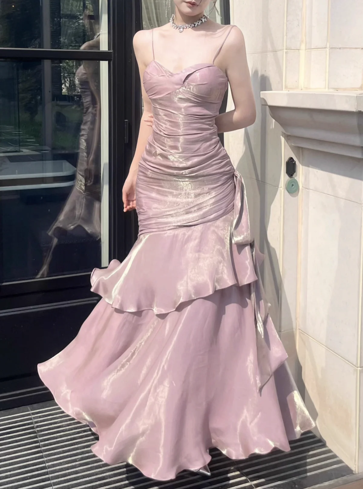 Simple Sweetheart Mermaid Blue Prom Dress, Blue Party Dress - Deanwangkt