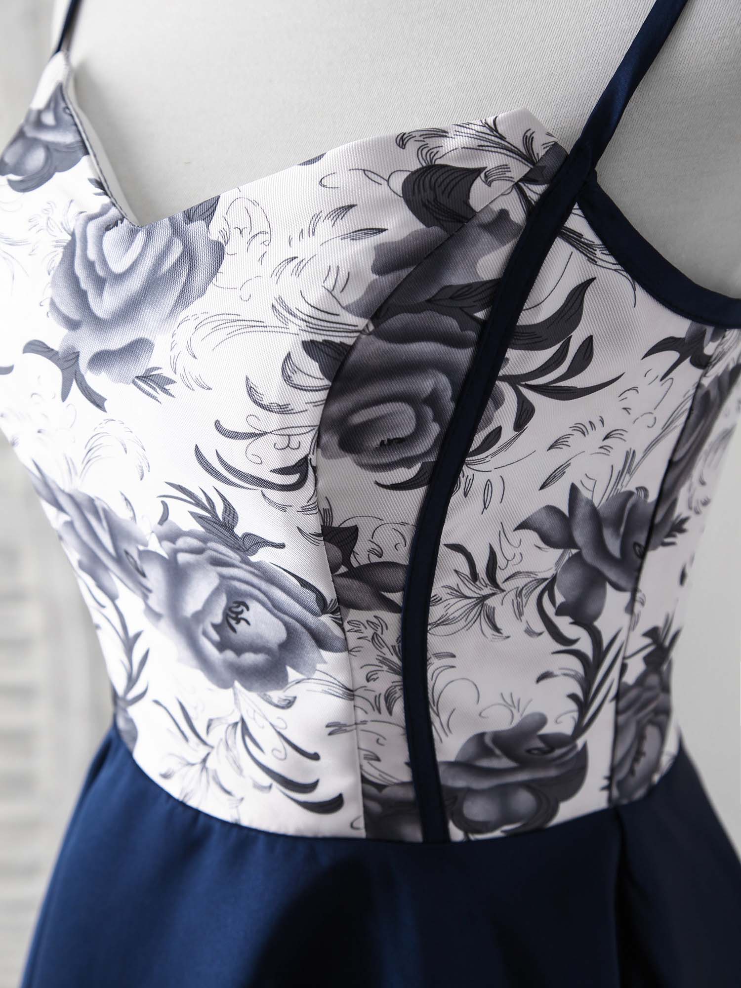 Simple Sweetheart Dark Blue Short Prom Dress Blue Homecoming Dress - Deanwangkt