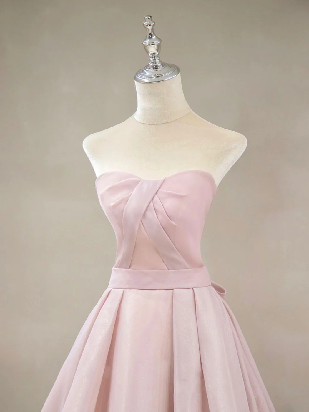 A Line Pink Long Prom Dresses, Formal Pink Bridesmaid Dresses - Deanwangkt