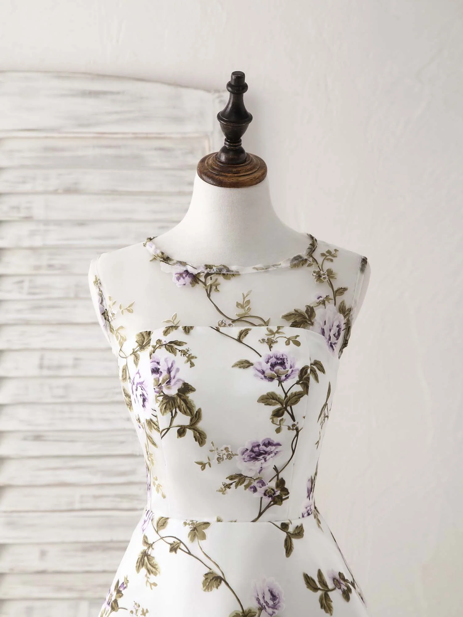 Cute Round Neck Tulle Short Prom Dress, Bridesmaid Dress - Deanwangkt