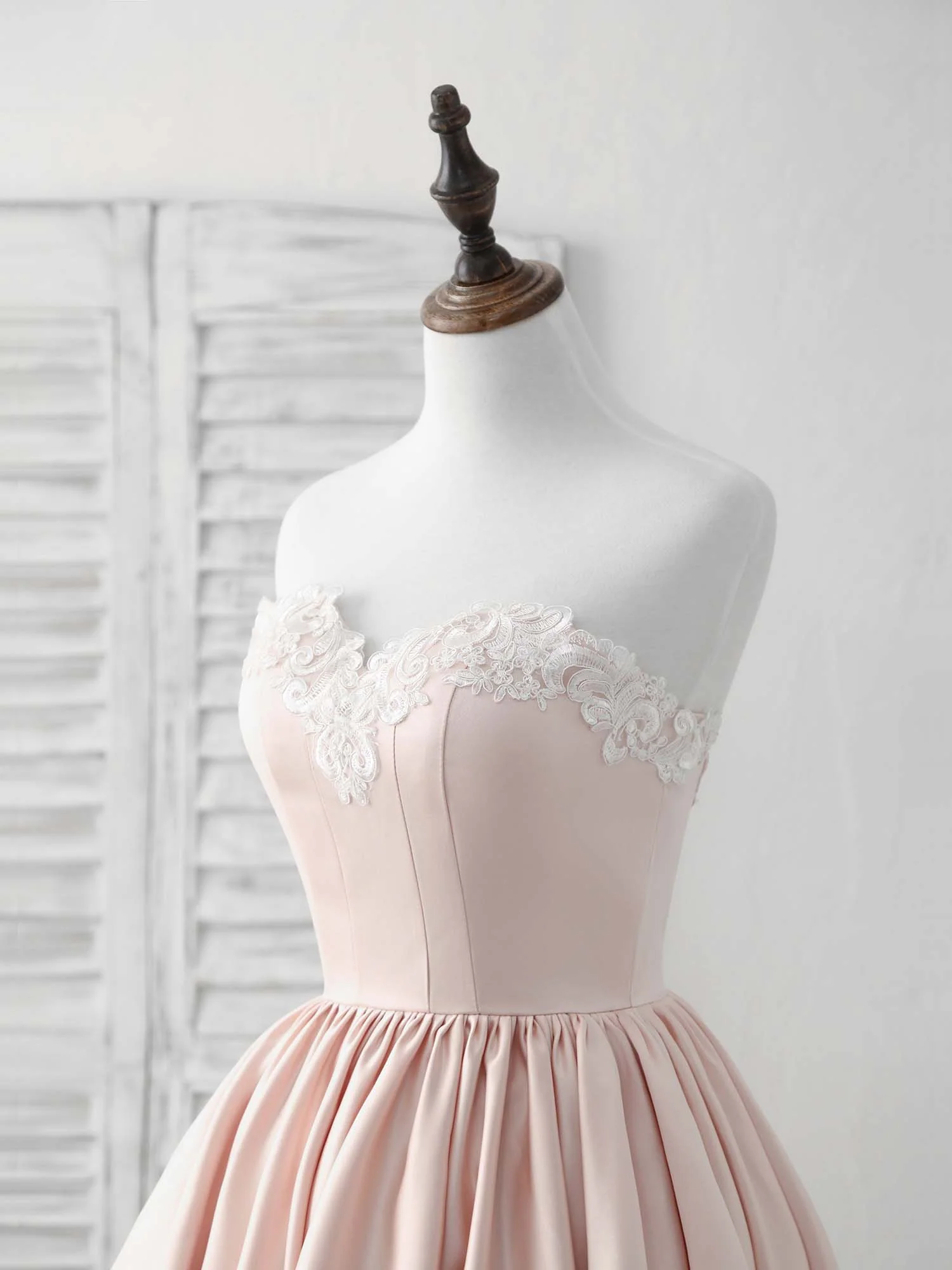 Pink Sweetheart Neck Short Prom Dress Pink Homecoming Dresses - Deanwangkt