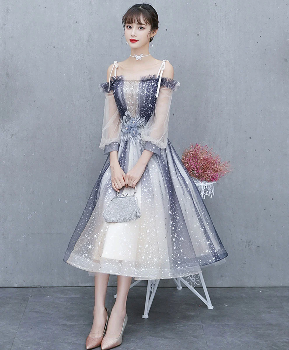 Cute Purple Tulle Short Prom Dress Purple Tulle Homecoming Dress - Deanwangkt