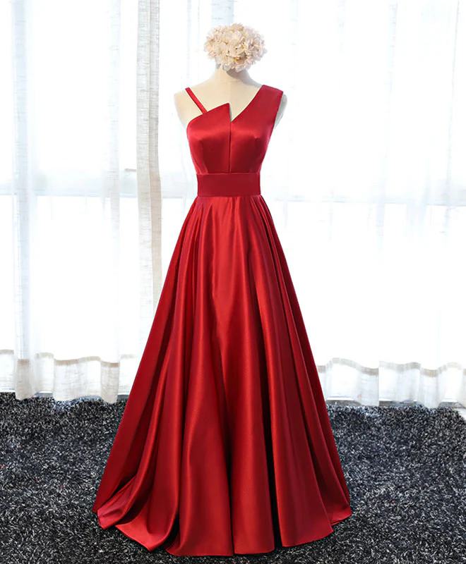 Stylish  Satin Long Prom Gown, Formal Dress - Deanwangkt