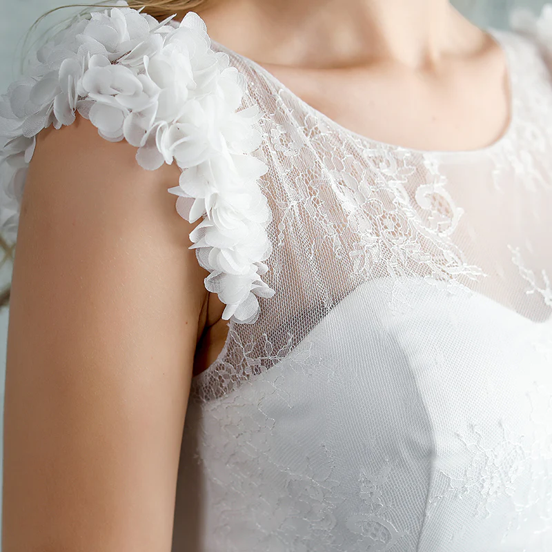 Cute Gray Tulle Lace Long Prom Dress, Gray Evening Dress - Deanwangkt