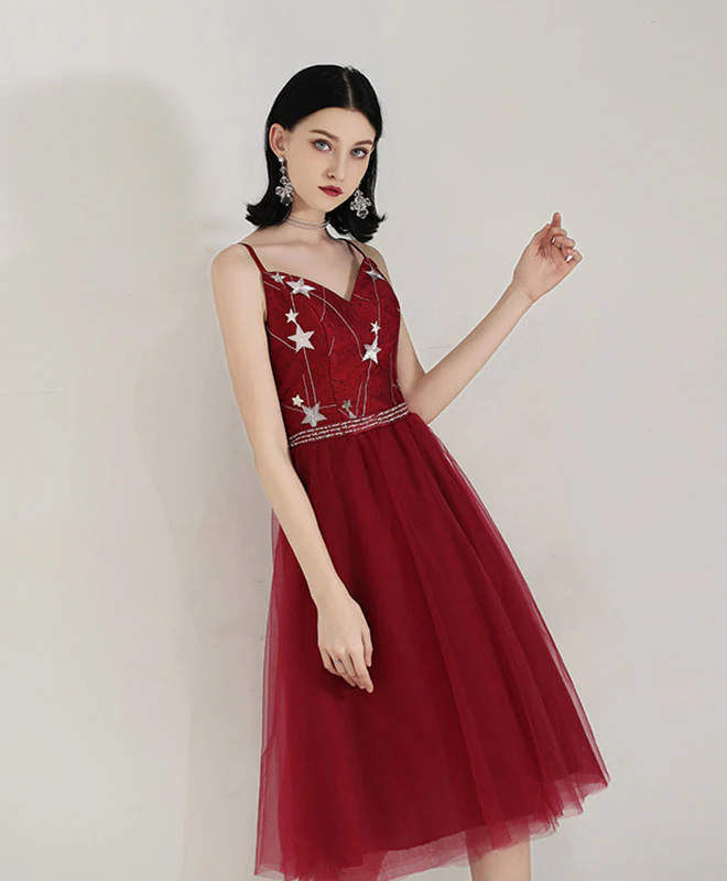 Simple Sweetheart Tulle Prom Dress, Tulle Homecoming Dress - Deanwangkt