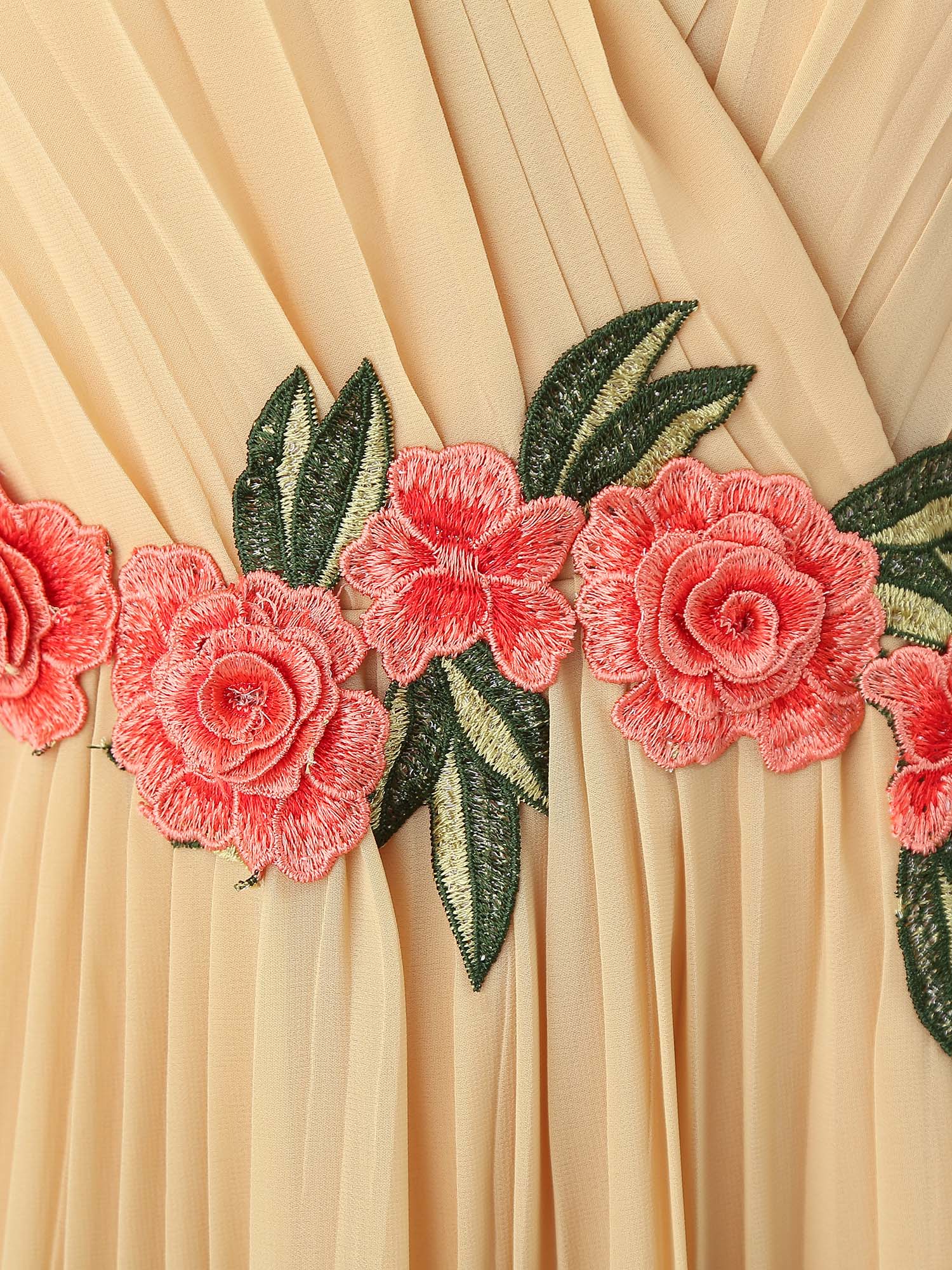 Champagne Chiffon Long Prom Dress, Chiffon Evening Dress - Deanwangkt