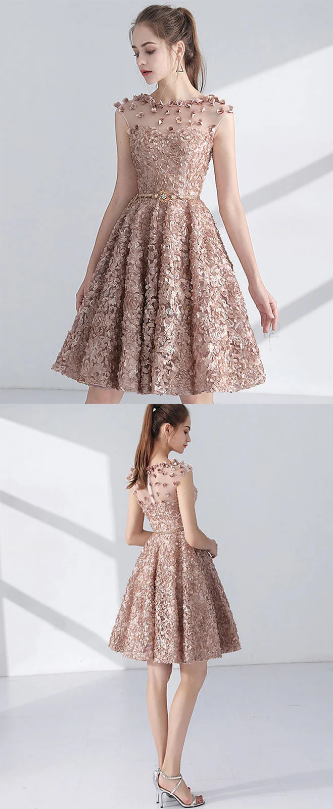 Cute A Line Short Prom Dress, Cute Homecoming Dress - Deanwangkt