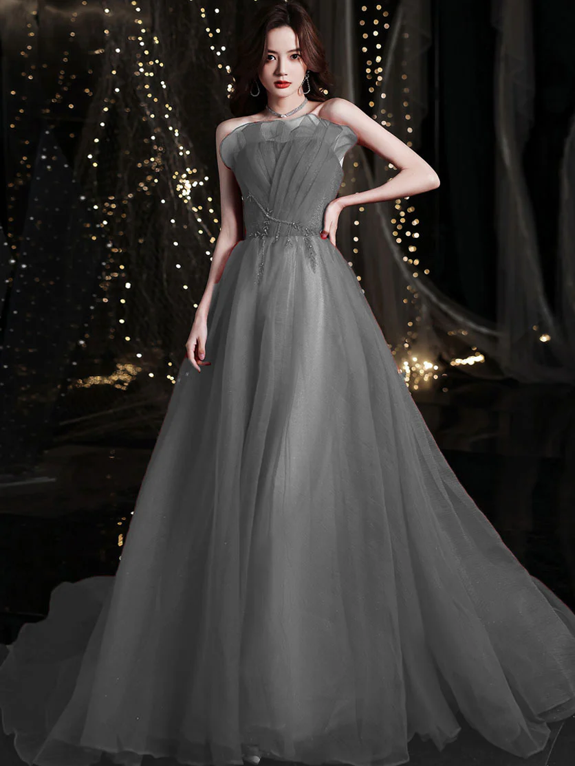 Burgundy Long Prom Dresses, Burgundy Formal Graduation Dresses - Deanwangkt