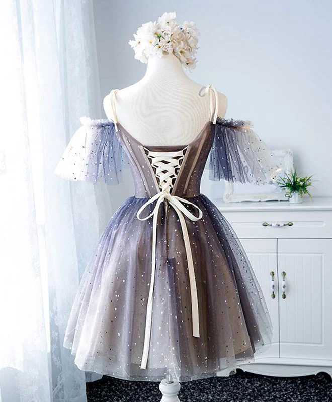 Cute Tulle Short Prom Dress, Cute Tulle Homecoming Dress - Deanwangkt