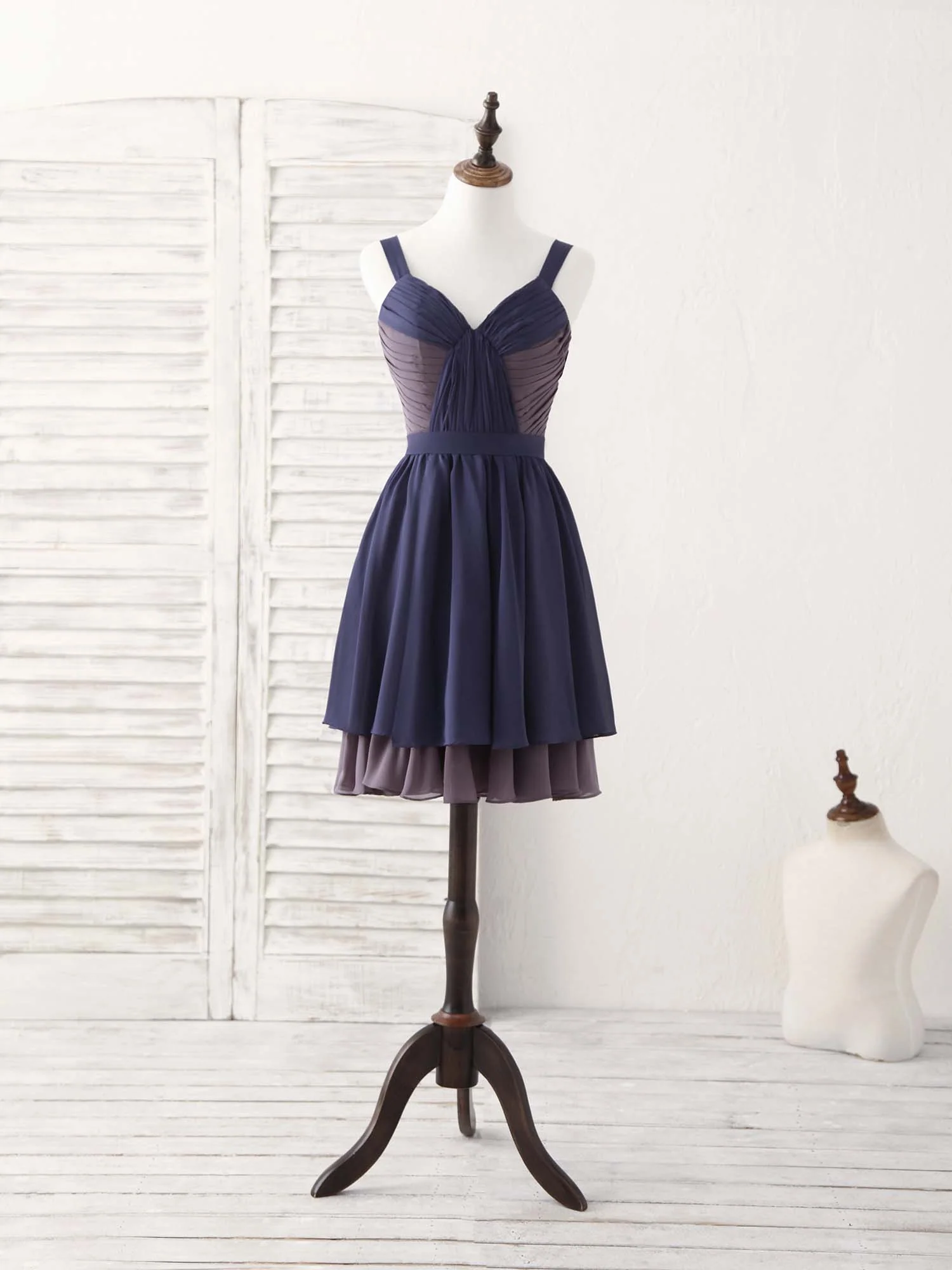 Simple Sweetheart Chiffon Short Prom Dress, Homecoming Dress - Deanwangkt