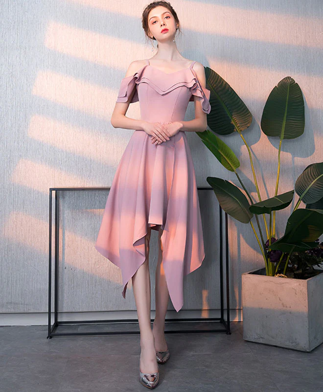 Simple V Neck Short Prom Dress, Homecoming Dress - Deanwangkt
