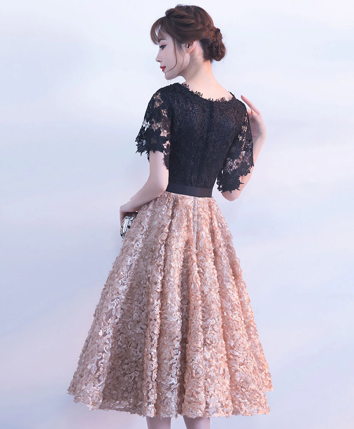 Cute A Line Lace Short Prom Dress, Homecoming Dress - Deanwangkt