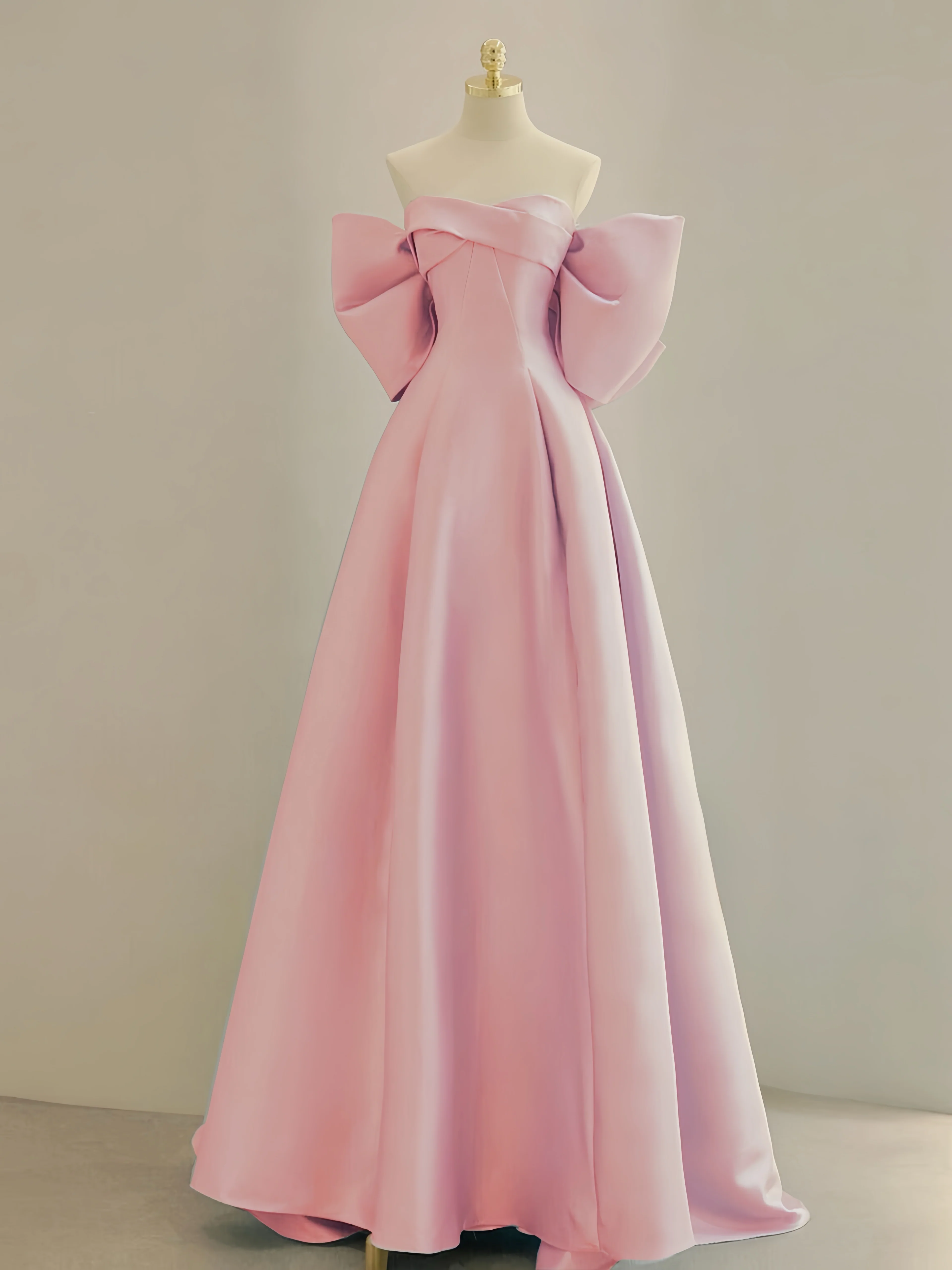 A-Line Sweetheart Neck Satin Purple Long Prom Dress, Purple Evening Dress - Deanwangkt