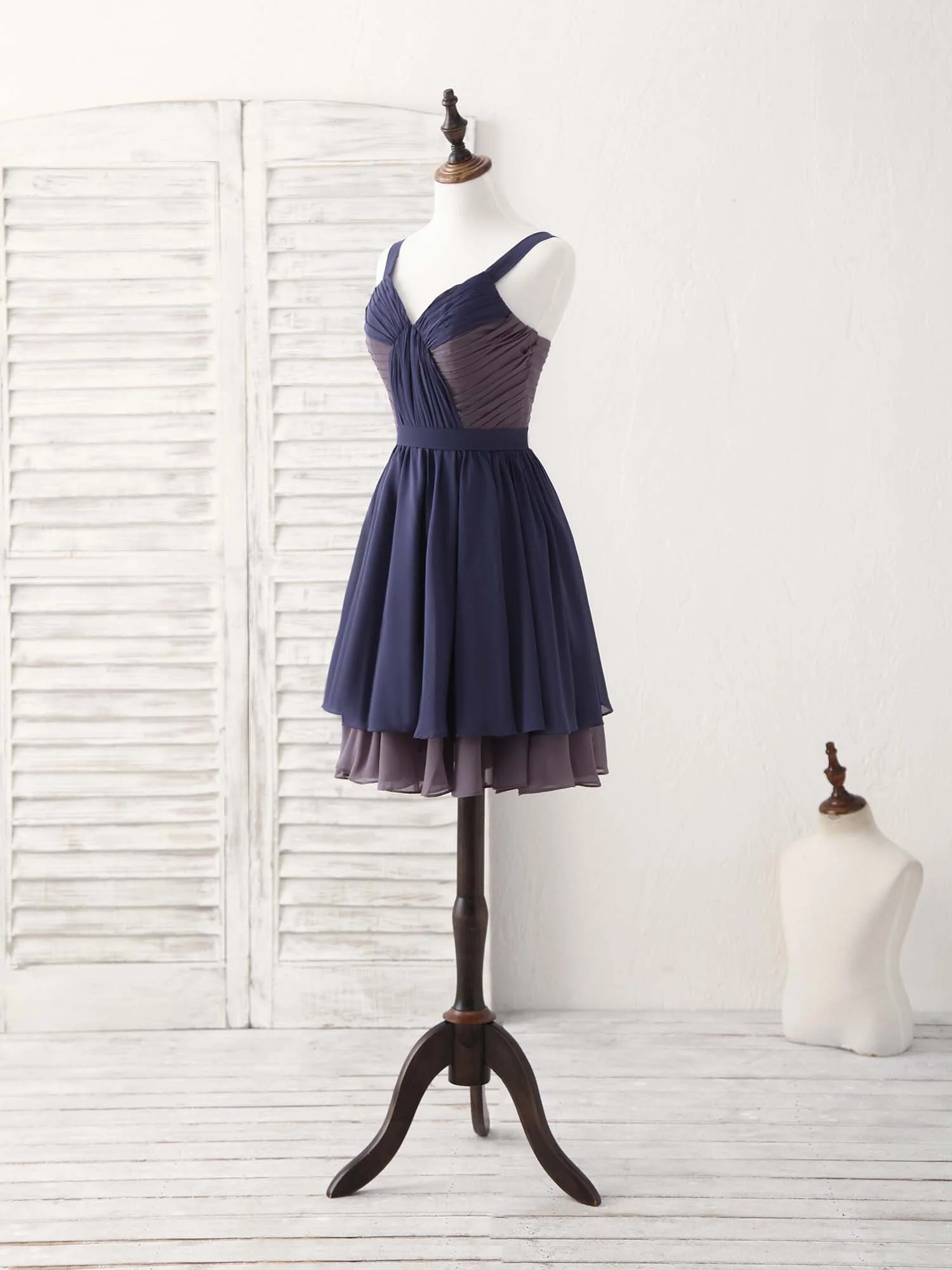 Simple Sweetheart Chiffon Short Prom Dress, Homecoming Dress - Deanwangkt